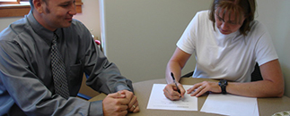 People Signing