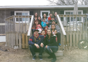 Robin and family Outside